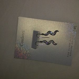 Confetti Fine Silver Plated Genuine Crystal